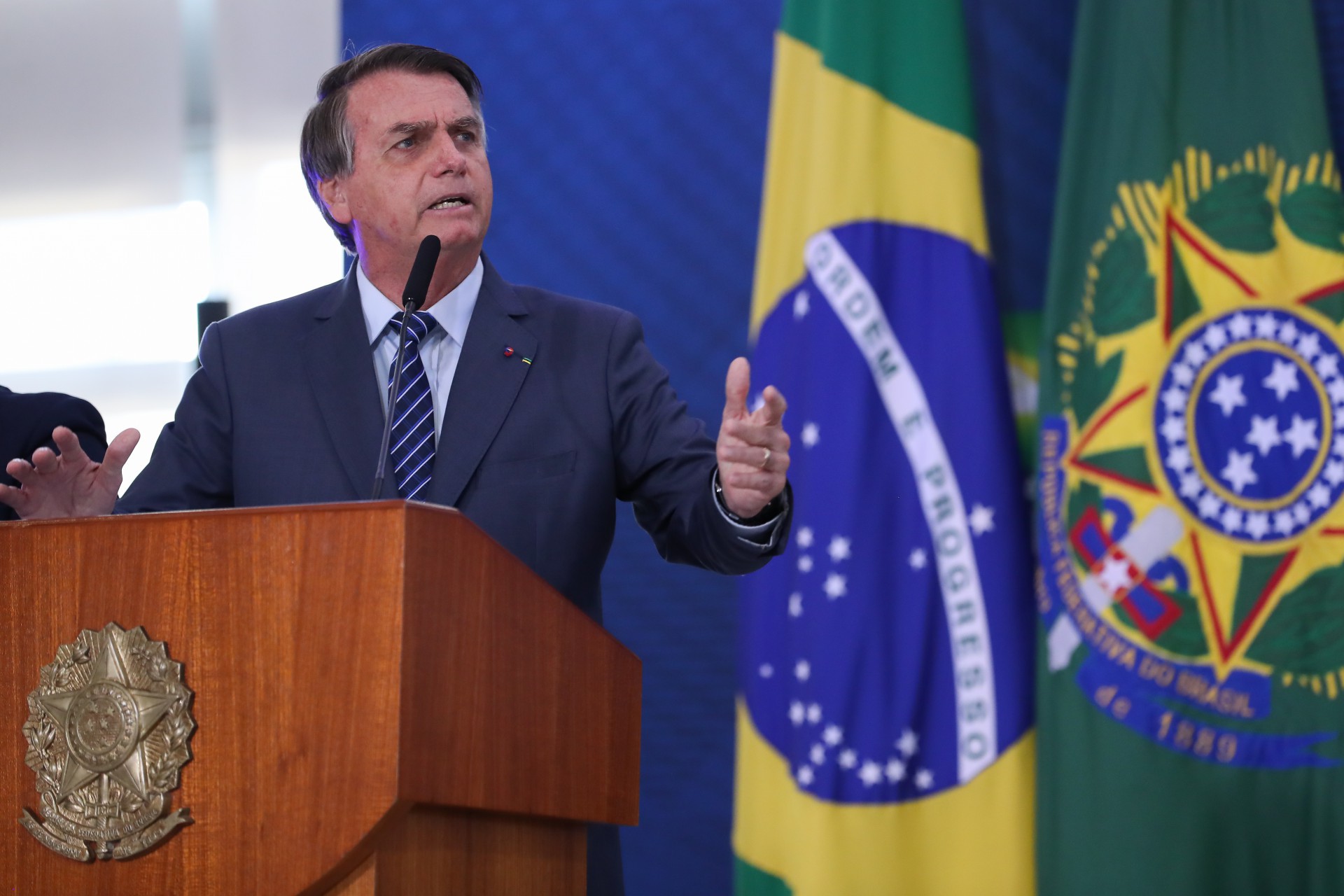 ￼PRESIDENTE voltou a 
adotar discurso de 
confronto com a China (Foto: Marcos Corrêa/Presidência da República)