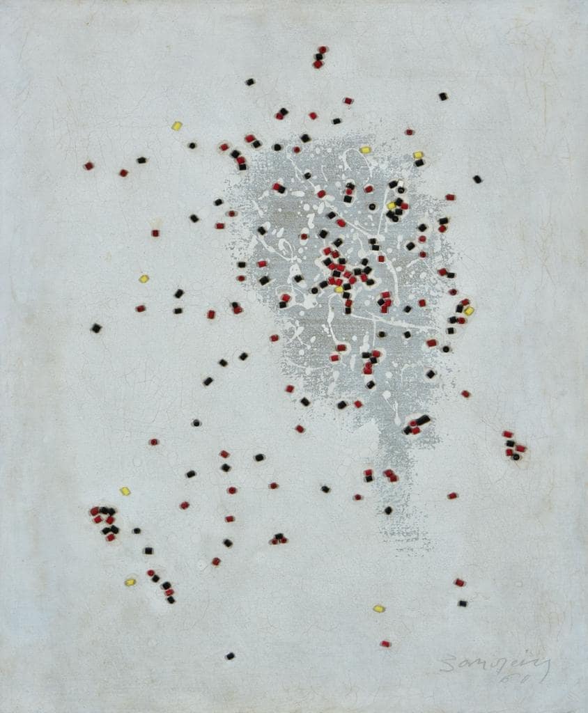 Óleo e miçangas sobre tela
55 cm x 46 cm 
Tombo IAB 0091
Ano 1960 (Foto: Antônio Bandeira )