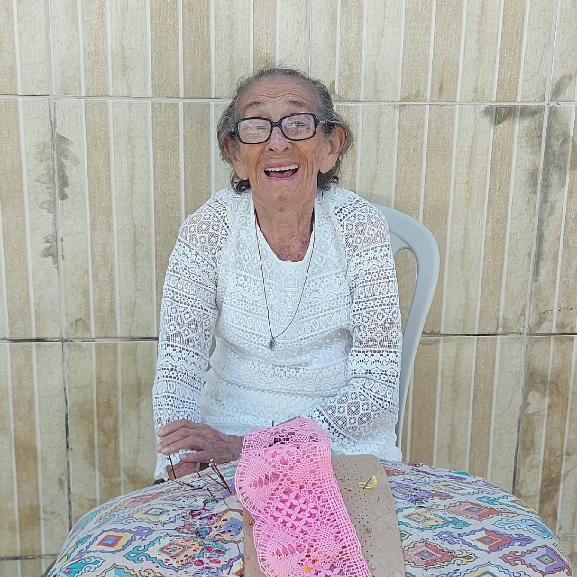 Erotides Santos de Abreu, 93, rendeira (Foto: Arquivo pessoal)