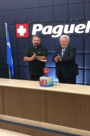 Mário e Deusmar Queirós: parabéns virtual pelos 40 anos da Pague Menos