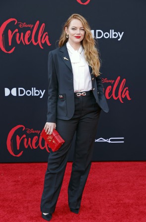 Emma Stone na première do fime "Cruella" em Los Angeles