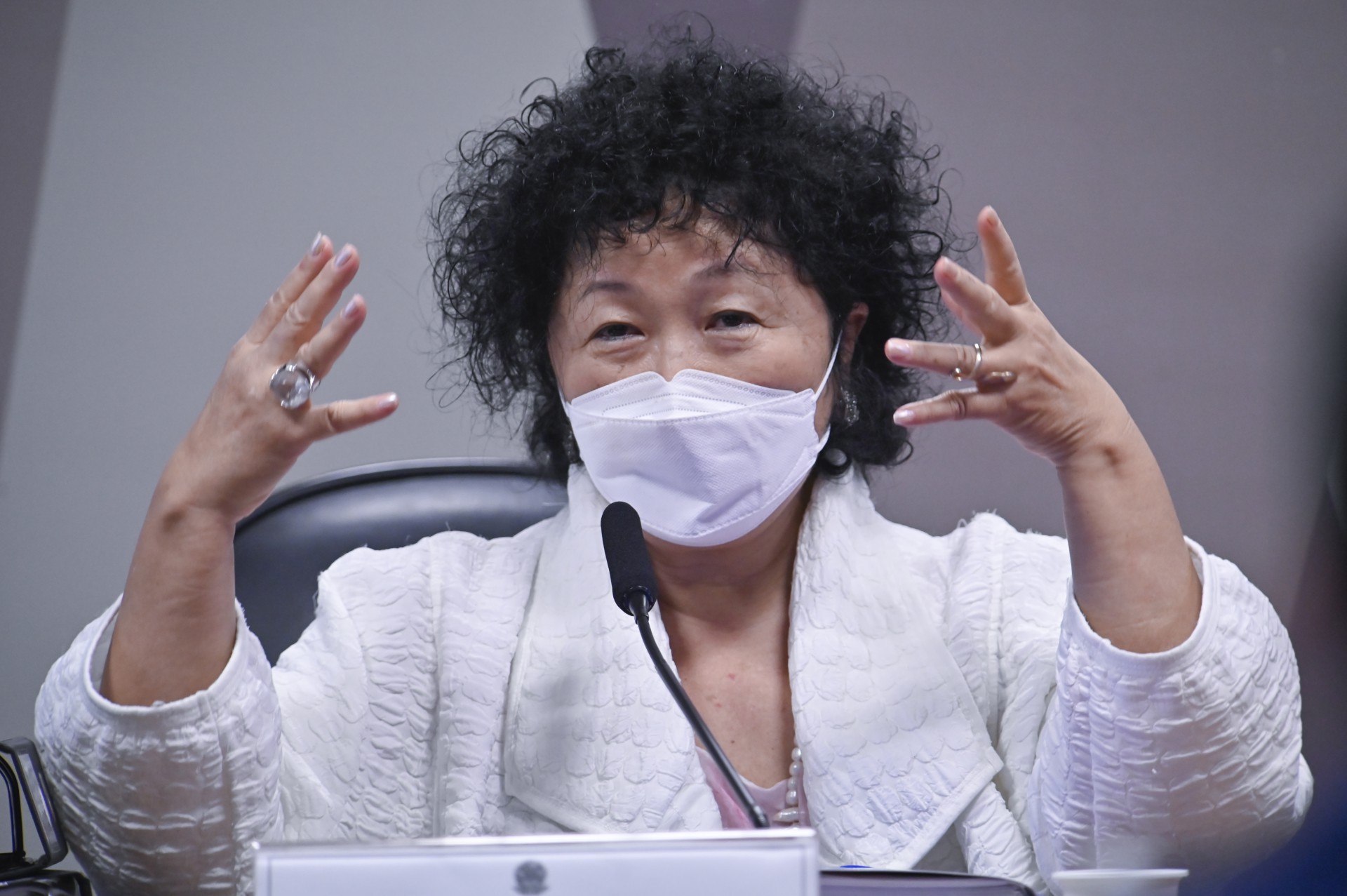 MÉDICA Nise Yamaguchi foi a 11ª depoente da CPI (Foto: Leopoldo Silva/Agência Senado)