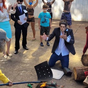 Ministro do Meio Ambiente, Ricardo Salles é alvo de protesto realizado por servidores do Ibama e do Ministério do Meio Ambiente