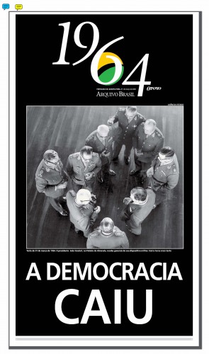 Capa do caderno especial do O POVO que rememora os 50 anos do golpe militar de 1964 (Foto: Acervo O POVO)