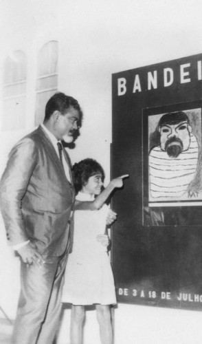 O pintor Antônio Bandeira foi uma presença importante dos anos iniciais do Mauc. A comemoração de dois anos do museu, em 1963, foi marcada por exposição do cearense aberta em 3 de julho daquele ano (Foto: Mauc / Reprodução)