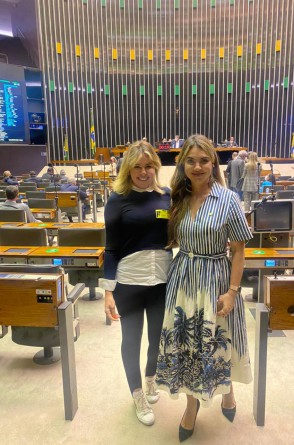 Patrícia Dias e a deputada federal Paula Belmonte (Cidadania-SP).