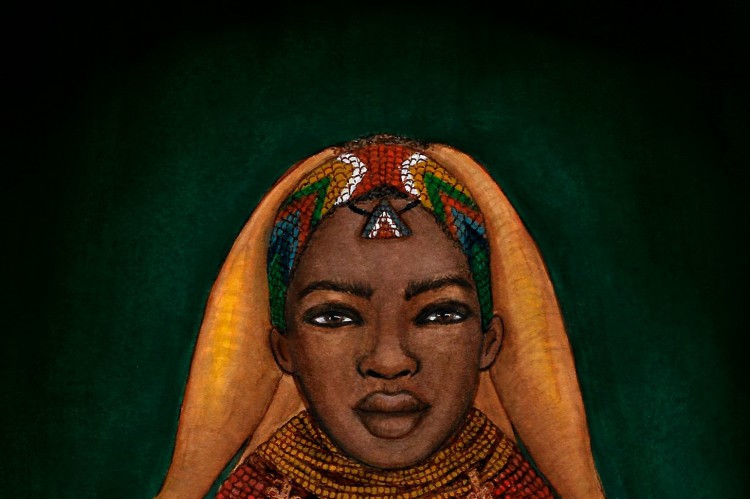 A exposição "Negras Cabeças", da artista visual nordestina Íldima Lima codifica a representatividade do cabelo feminino na cultura de etnias africanas.(Foto: Íldima Lima/Divulgação)