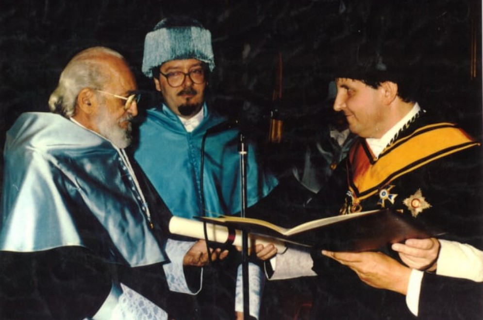 Paulo Freire recebeu o título de Doutor Honoris Causa na Universidade Complutense de Madri, Espanha, em 1991(Foto: Acervo Paulo Freire)