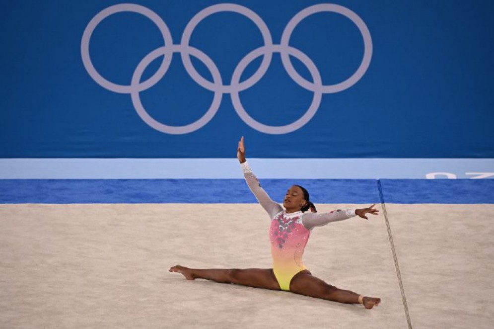 Rebeca Andrade terminou em 5º na final do solo