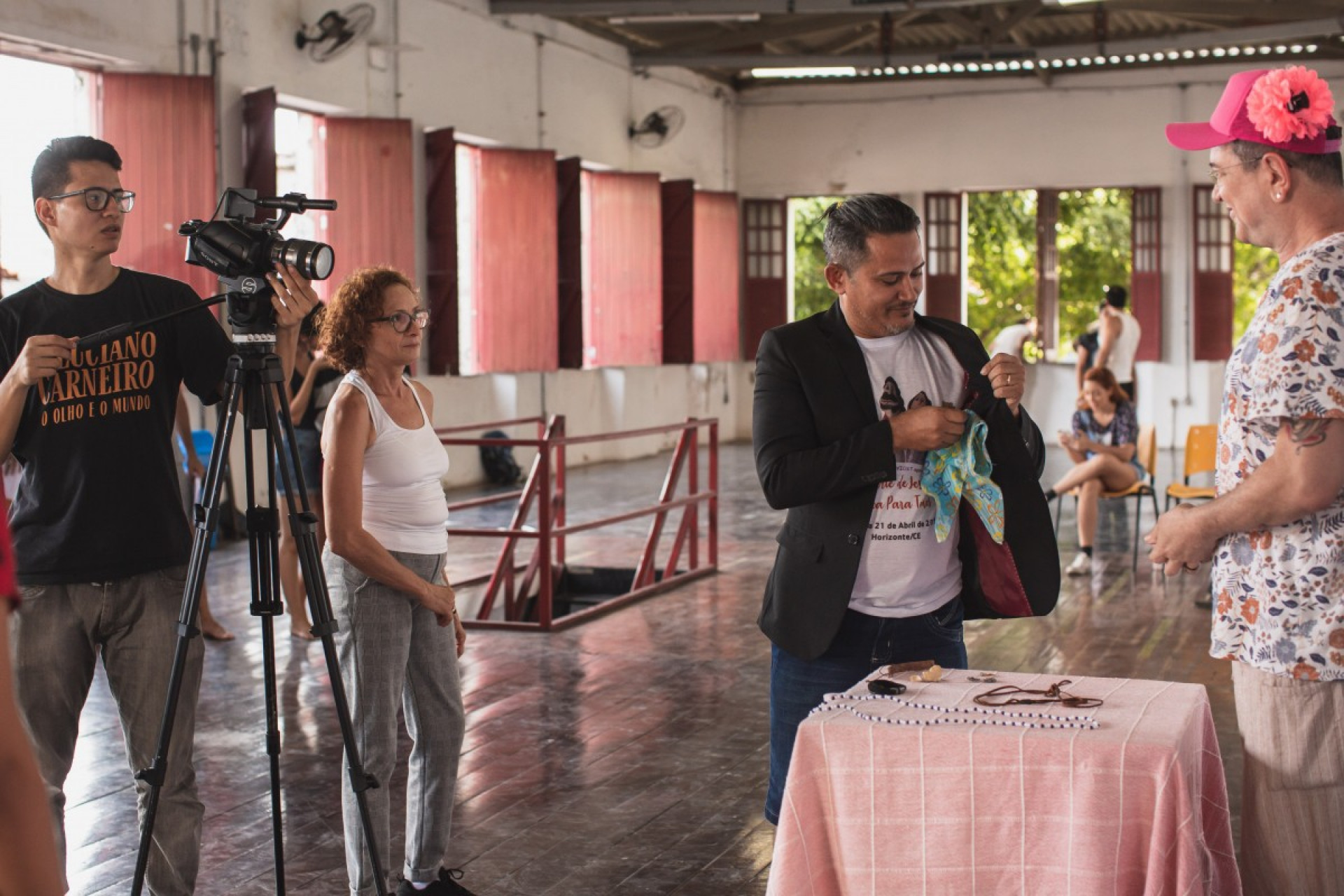 Em março de 2020, quando as atividades ainda estavam liberadas, o Porto Iracema recebeu Oficina de interpretação para Cinema e TV, com Marcélia Cartaxo(Foto: Té Pinheiro / divulgação)