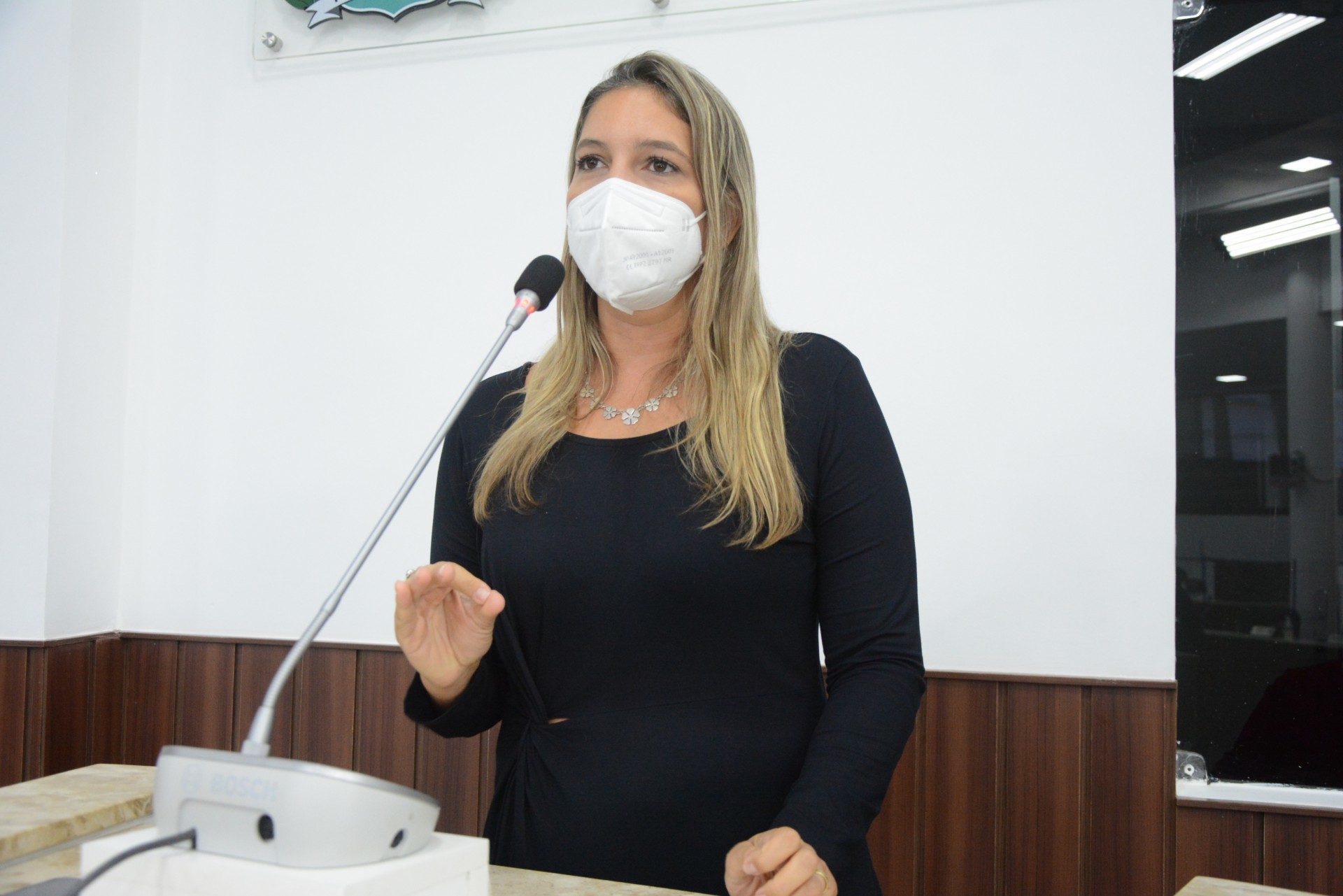 ￼Vereadora Larissa Gaspar (PT) defende que a Câmara investigue Ronivaldo (Foto: Érika Fonseca/CMFor)