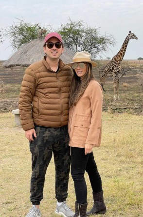 Victor Moreira e Camila Melo em temporada de férias na África(Foto: arquivo pessoal)