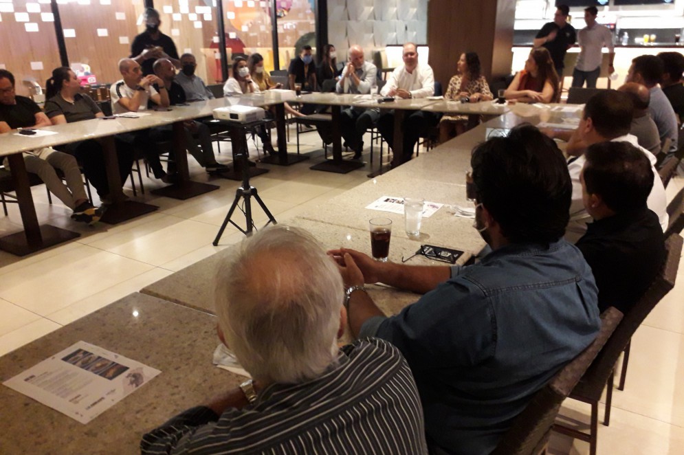 Encontro reuniu representantes de empresas promotoras de eventos com o presidente nacional da Abrape, Doreni Caramori Júnior, em Fortaleza, para tratar do processo de retomada