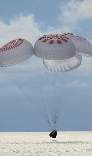 Eles viajaram pelo programa Inspiration 4, da SpaceX - empresa fundada e gerida pelo bilionário Elon Musk.