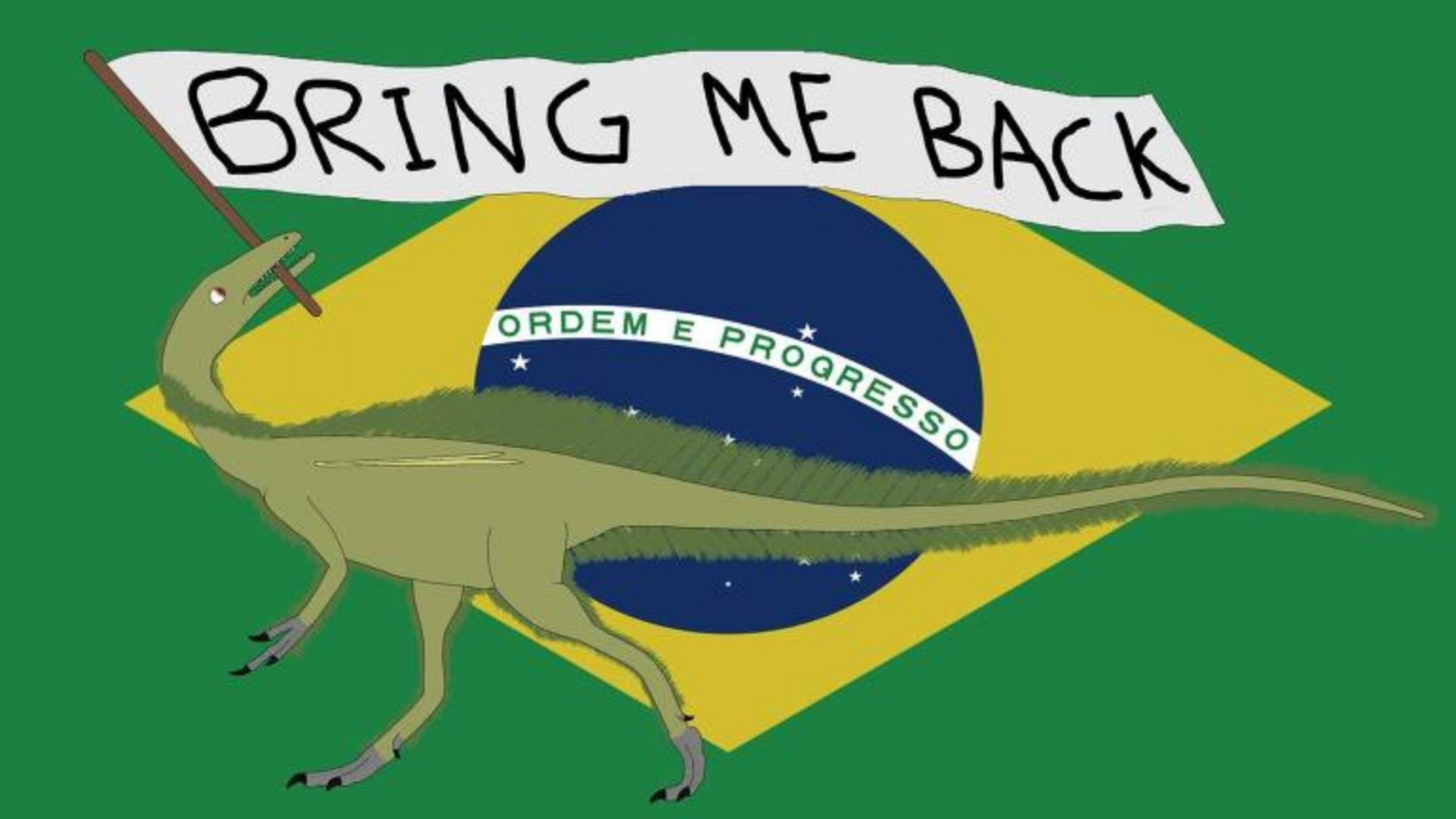 Artistas brasileiros engajaram o movimento pela repatriação do Ubirajara com ilustrações de protesto. Na imagem, arte do @valent801 (Foto: @valent801)