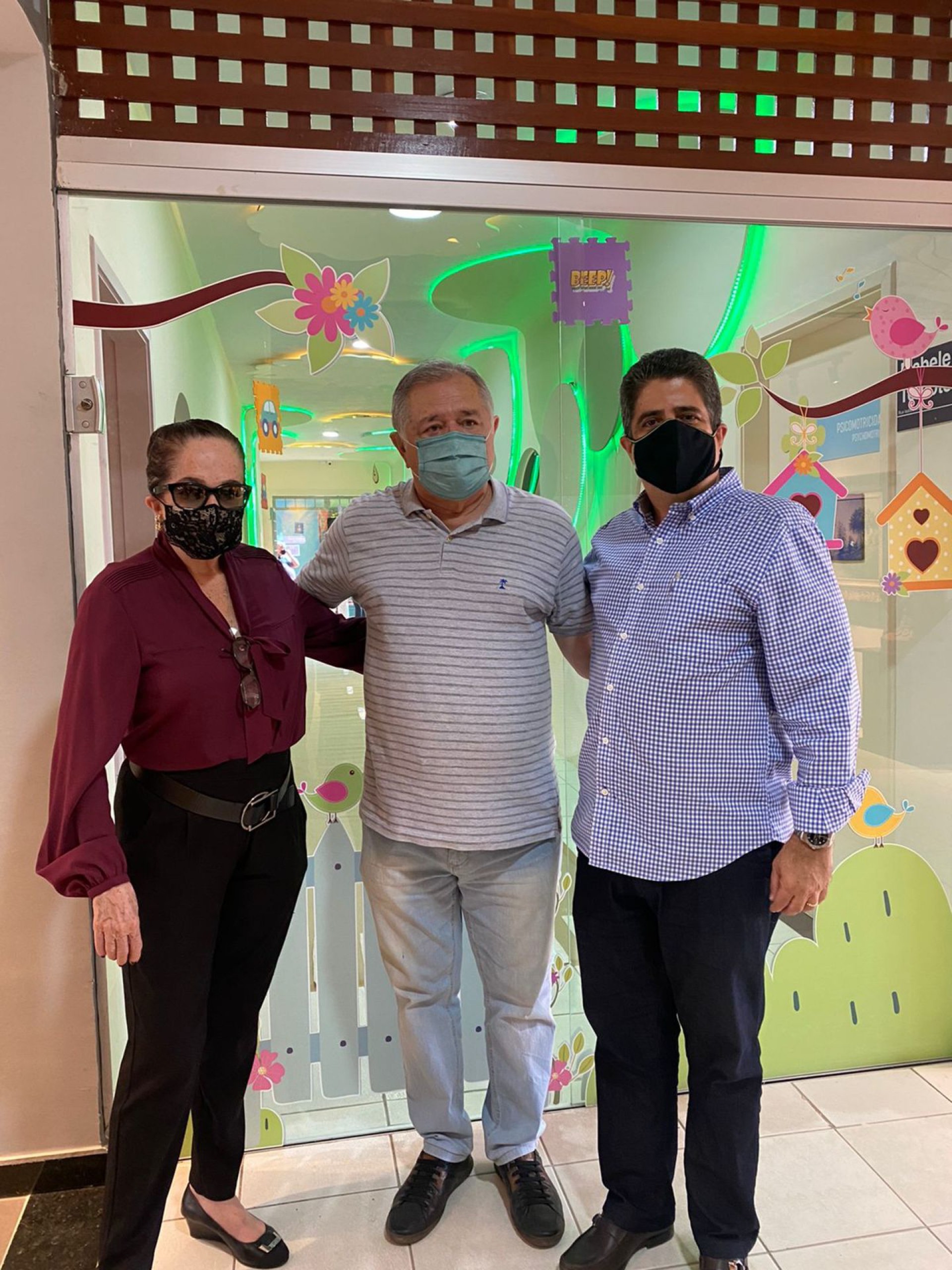 Tânia Leitão, Sulivam Mota e Alexandre Leitão