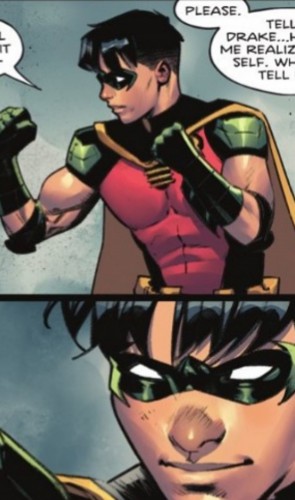 Mas antes de Jon, a DC já tinha lançado Tim Drake, um dos Robins, como bissexual! 