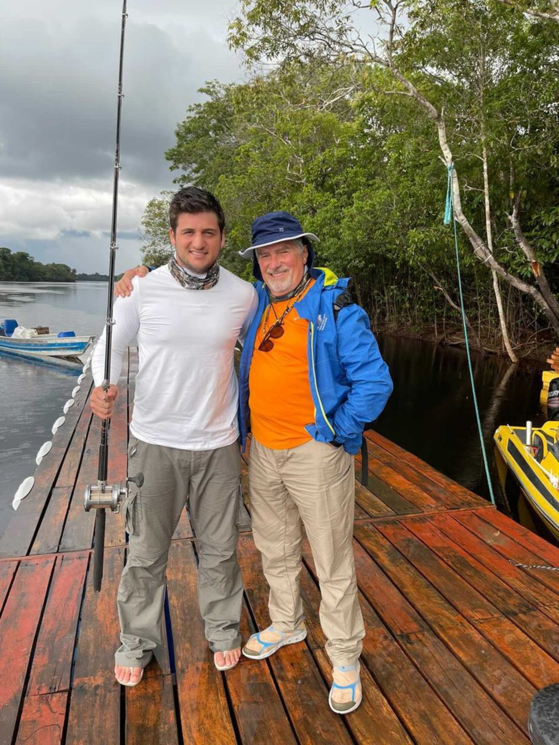 Omar e Amarílio Macêdo: pescaria esportiva na Amazônia