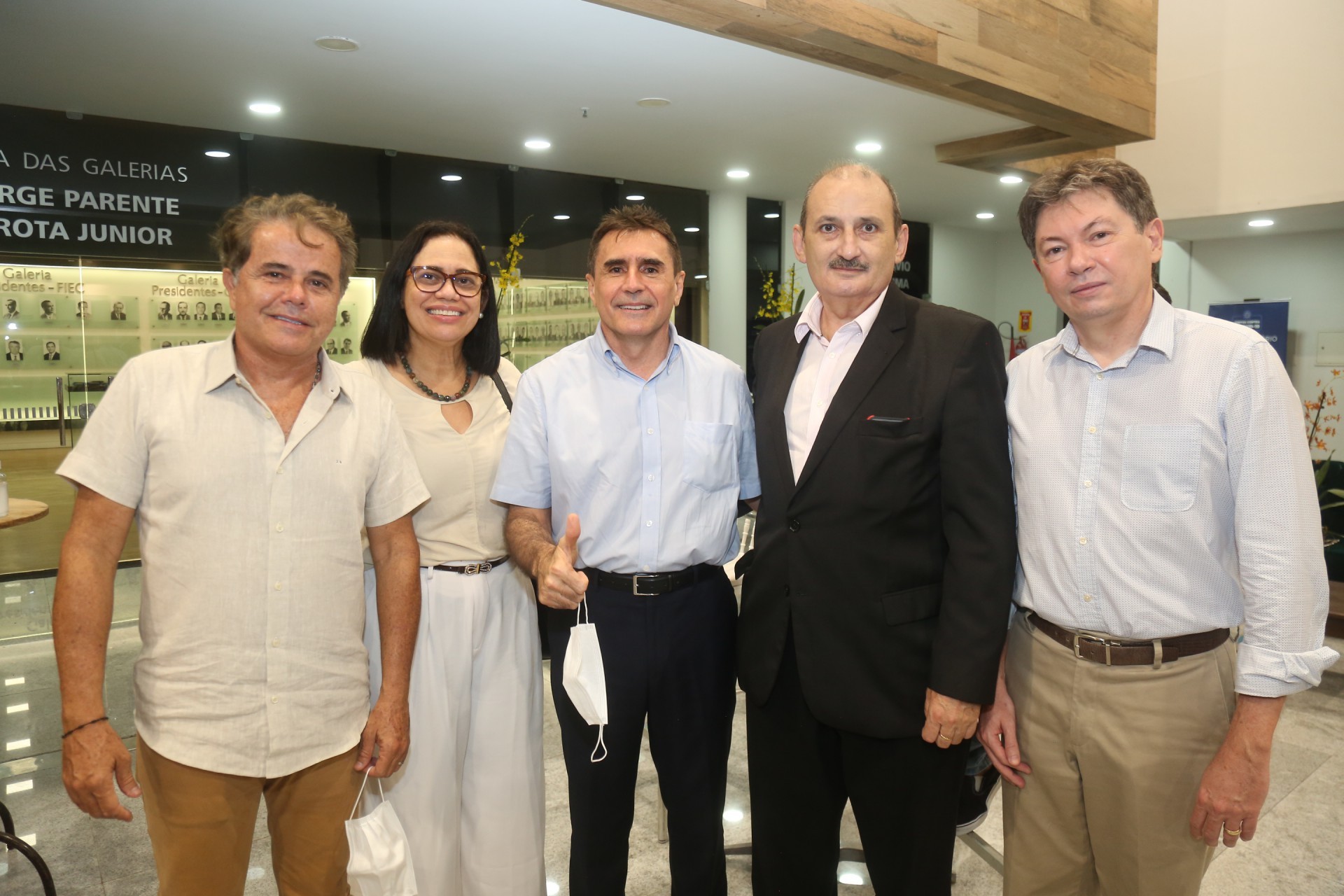 (Foto: JOÃO FILHO TAVARES)Ivan Bezerra, Milene Pereira, Pedro Lima, Franze Gomes e Edgar Gadelha