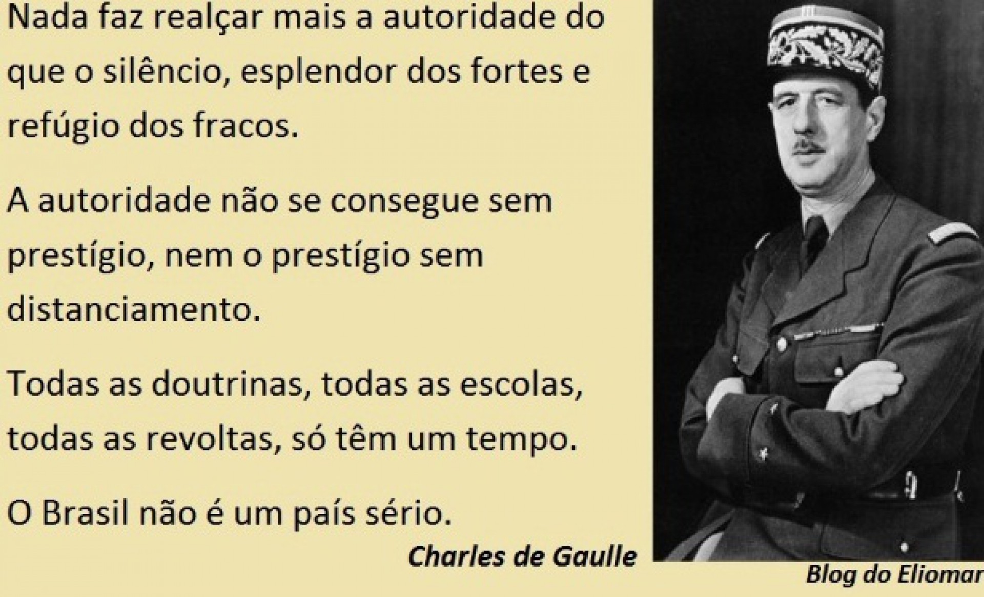 Há 51 anos morria o general e presidente francês Charles de Gaulle |  eliomar-de-lima | OPOVO+