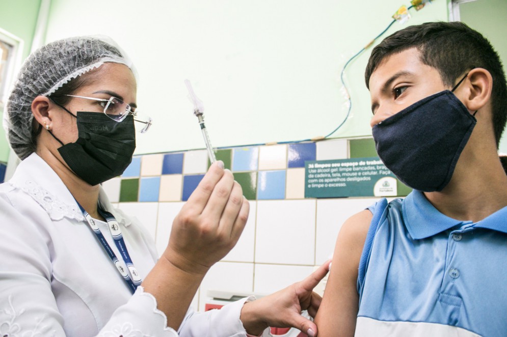 Vacinação contra a Covid-19(Foto: Fernanda Barros/Especial Para O POVO)