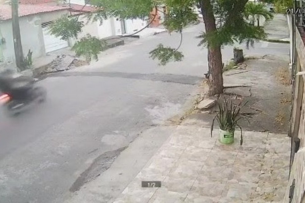 Câmeras de vigilância flagraram parte do assassinato de Valdicélio de Oliveira Holanda