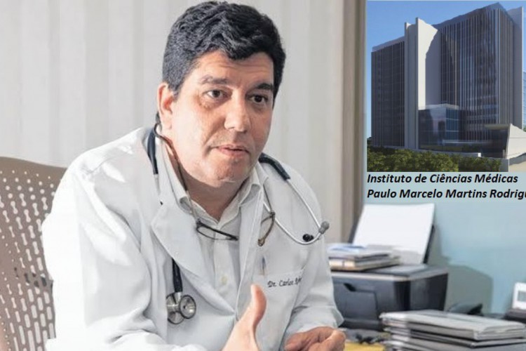 Dr. Cabeto anuncia a doação integral do Instituto de Ciências Médicas, para a UFC, tanto do equipamento de saúde quanto do terreno que a própria universidade ocupa(Foto: REPRODUÇÃO)
