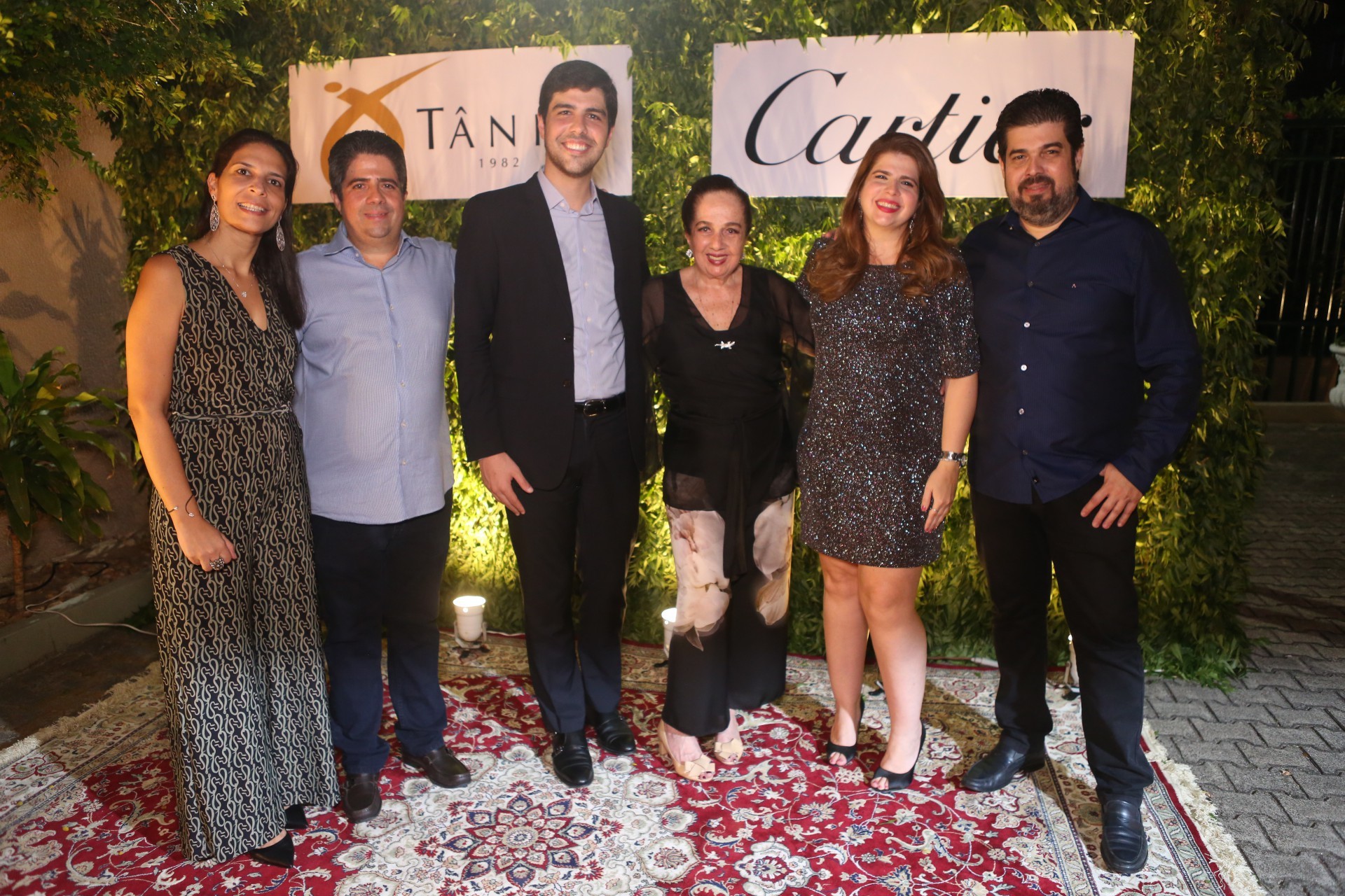 (Foto: JOÃO FILHO TAVARES)Letícia e Alexandre Leitão, Raphael Filippo, Tânia, Daniella e Ailton Leitão 