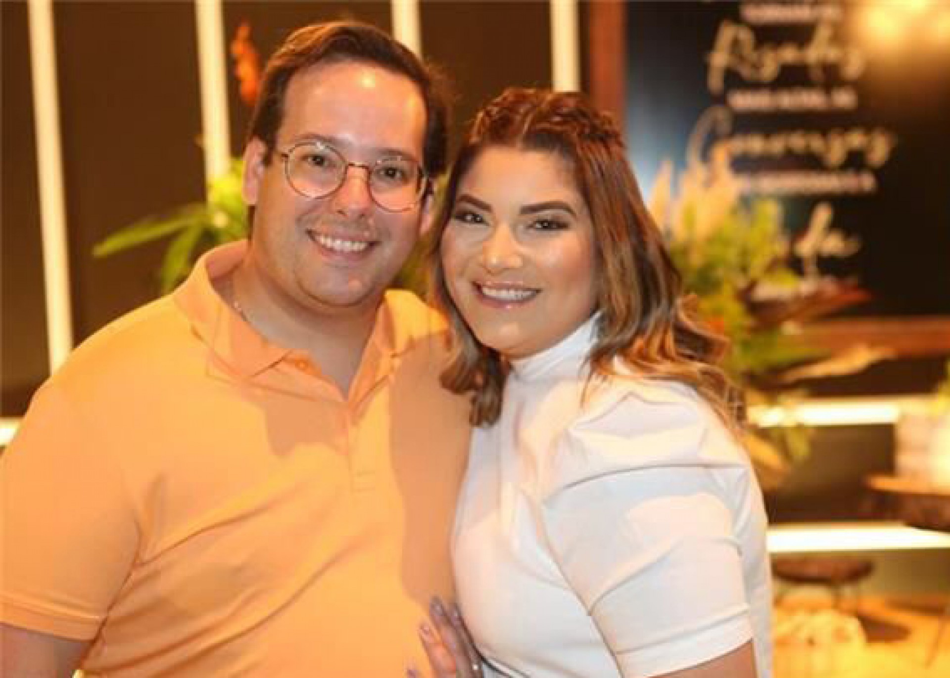 Gabriel Joca e a amada Tanara