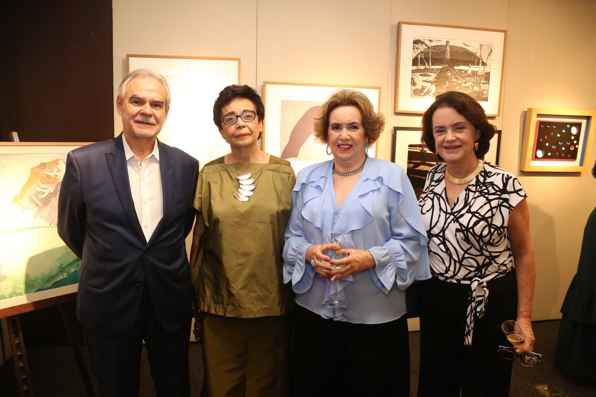 (Foto: João Filho Tavares/O POVO)Max Perlingeiro, Dodora Guimarães, Lêda Maria e Leninha Soárez