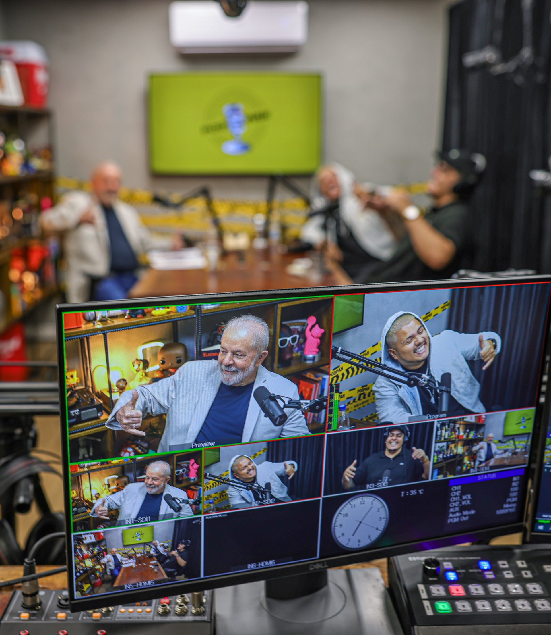 ￼NO INÍCIO, do mês, Lula participou do Podpah, podcast com milhões de visualizações no Youtube (Foto: Ricardo Stuckert/Divulgação)