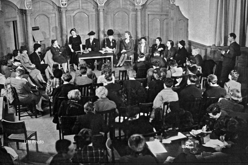 Fotos da primeira assembléia geral das Nações Unidas, em 10 de Janeiro de 1946, em Londres, Reino Unido.