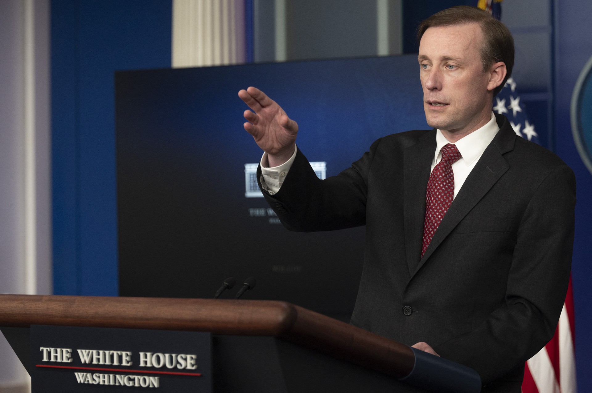 ￼O CONSELHEIRO de segurança nacional da Casa Branca, Jake Sullivan (Foto: JIM WATSON / AFP)