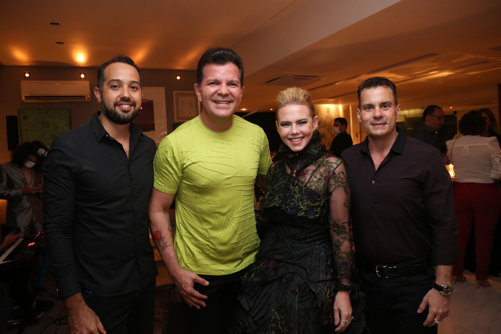 (Foto: JOÃO FILHO TAVARES)Igor Brito, Gustavo Serpa, Branca Mourão e Miguel Dias Filho