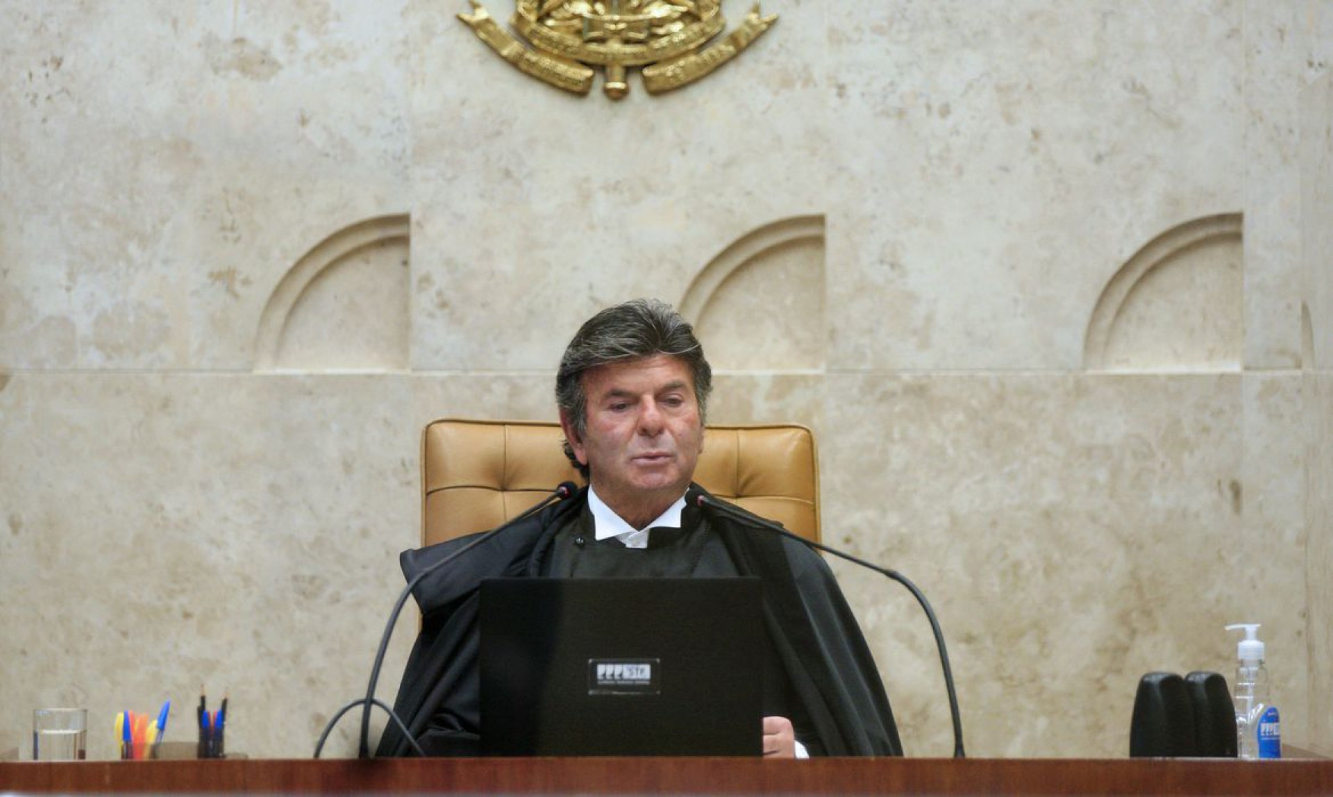 ￼FUX fez discurso de abertura do ano Judiciário no plenário do STF (Foto: Rosinei Coutinho/STF)