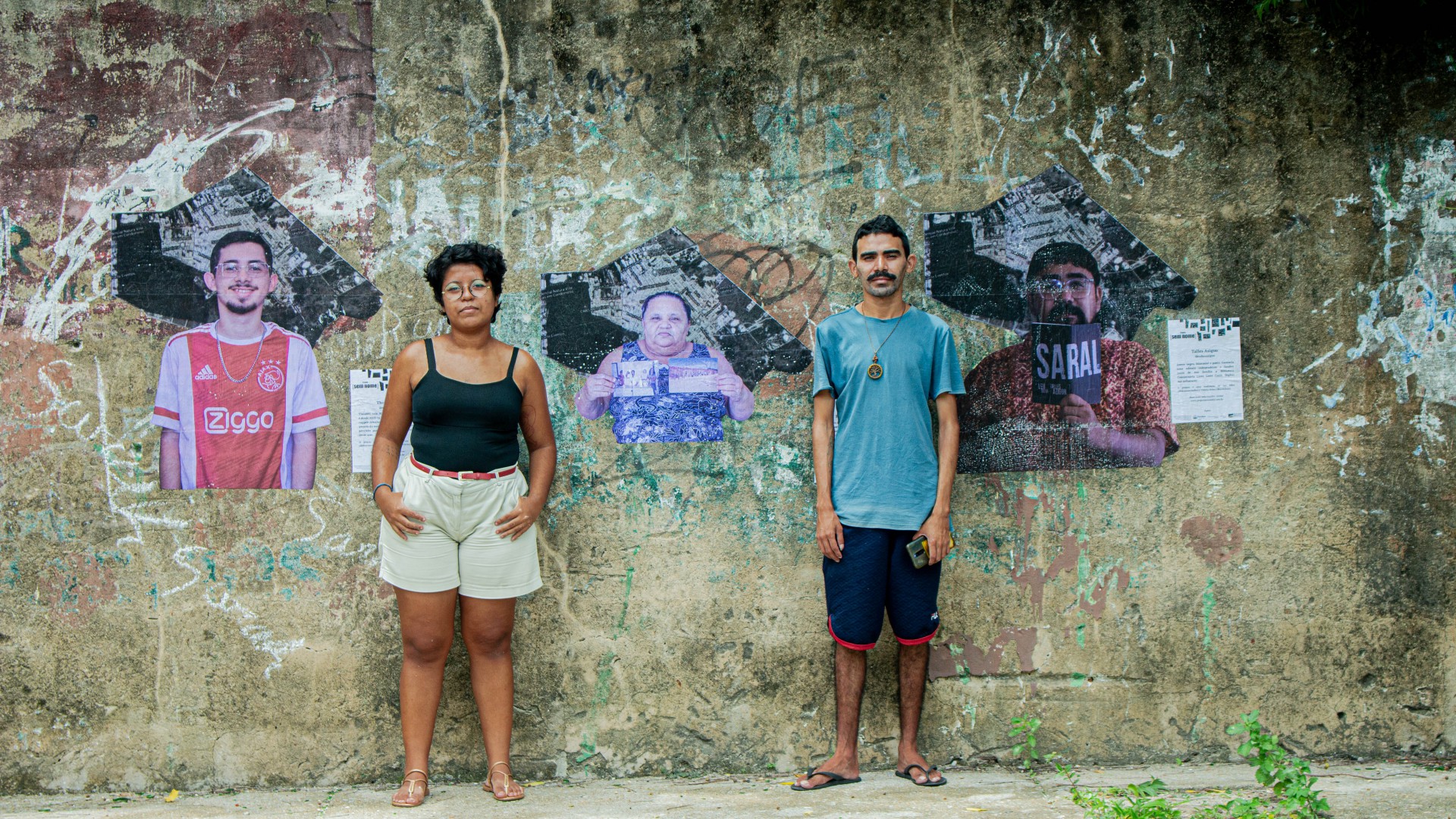 Vitória Helen (@arth3mis no Instagram), moradora do Curió, e Léo Silva (@desconectaoleo), morador do Santa Filomena, são os artistas por trás da exposição virtual 