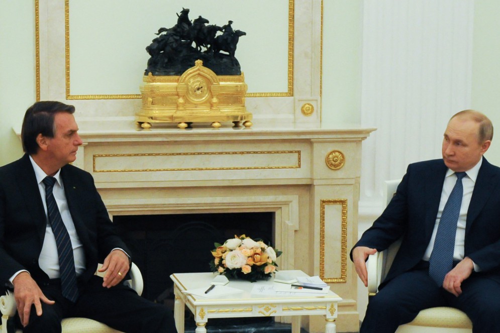 ￼ Bolsonaro foi recebido por Putin em 16 de fevereiro