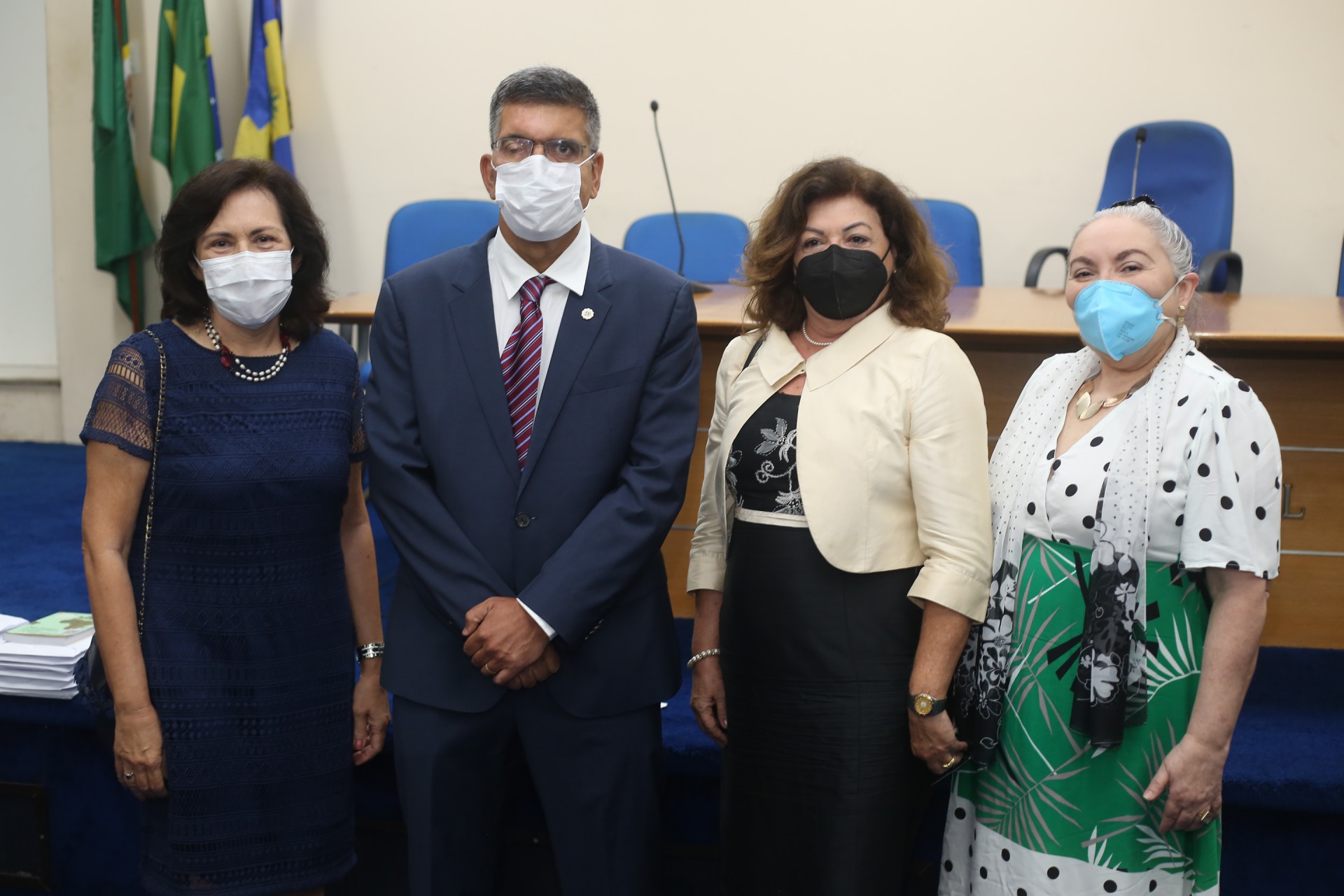(Foto: João Filho Tavares/O POVO)Mônica Clarck, Lauro Chaves, Silvana Parente e Mônica Amorim