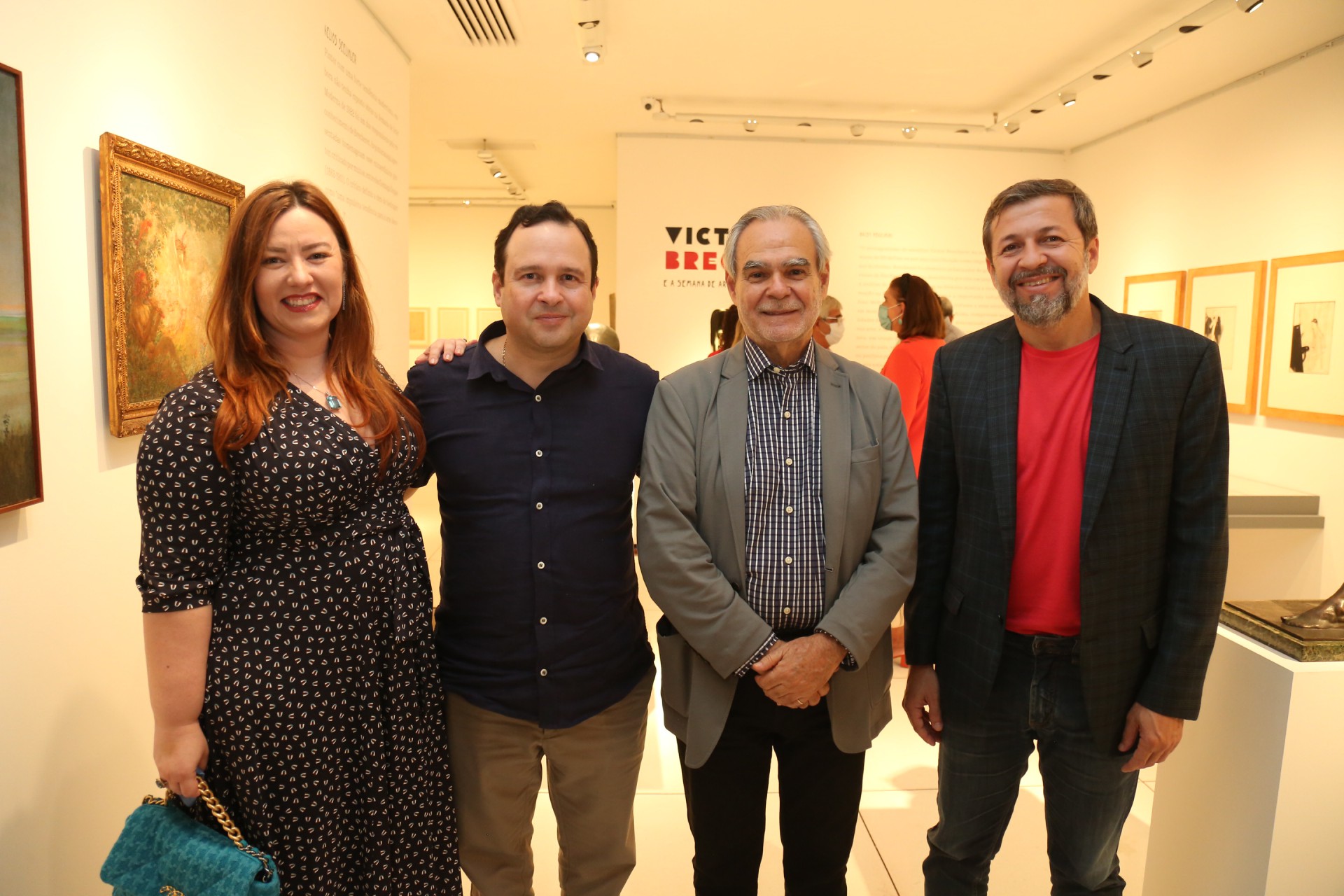 (Foto: JOÃO FILHO TAVARES)Aline e Igor Barroso Queiroz, Max Perlingeiro e Élcio Batista