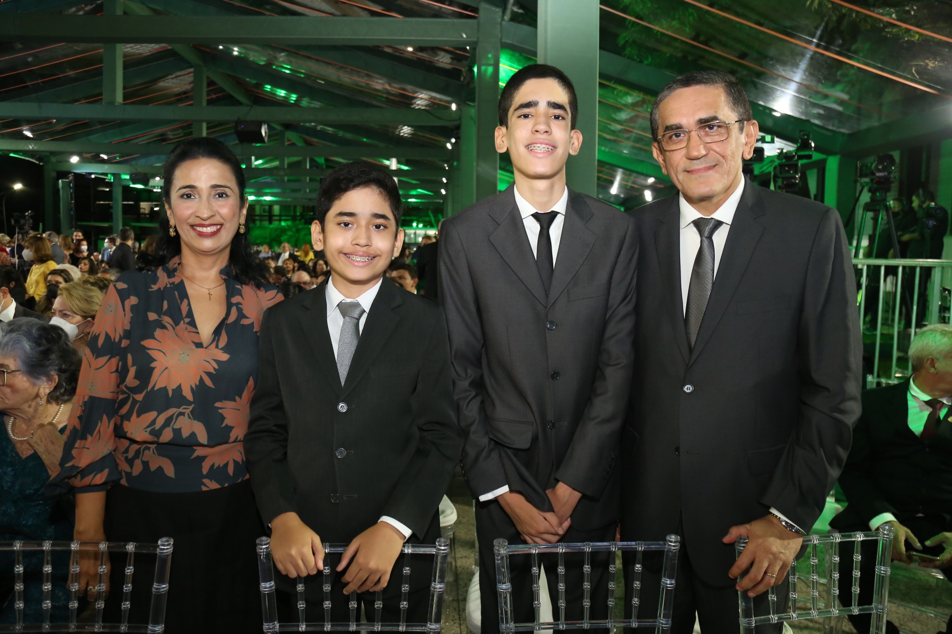 (Foto: João Filho Tavares/O POVO)Suzana, Vinícius, João Victor e Denísio Pinheiro
