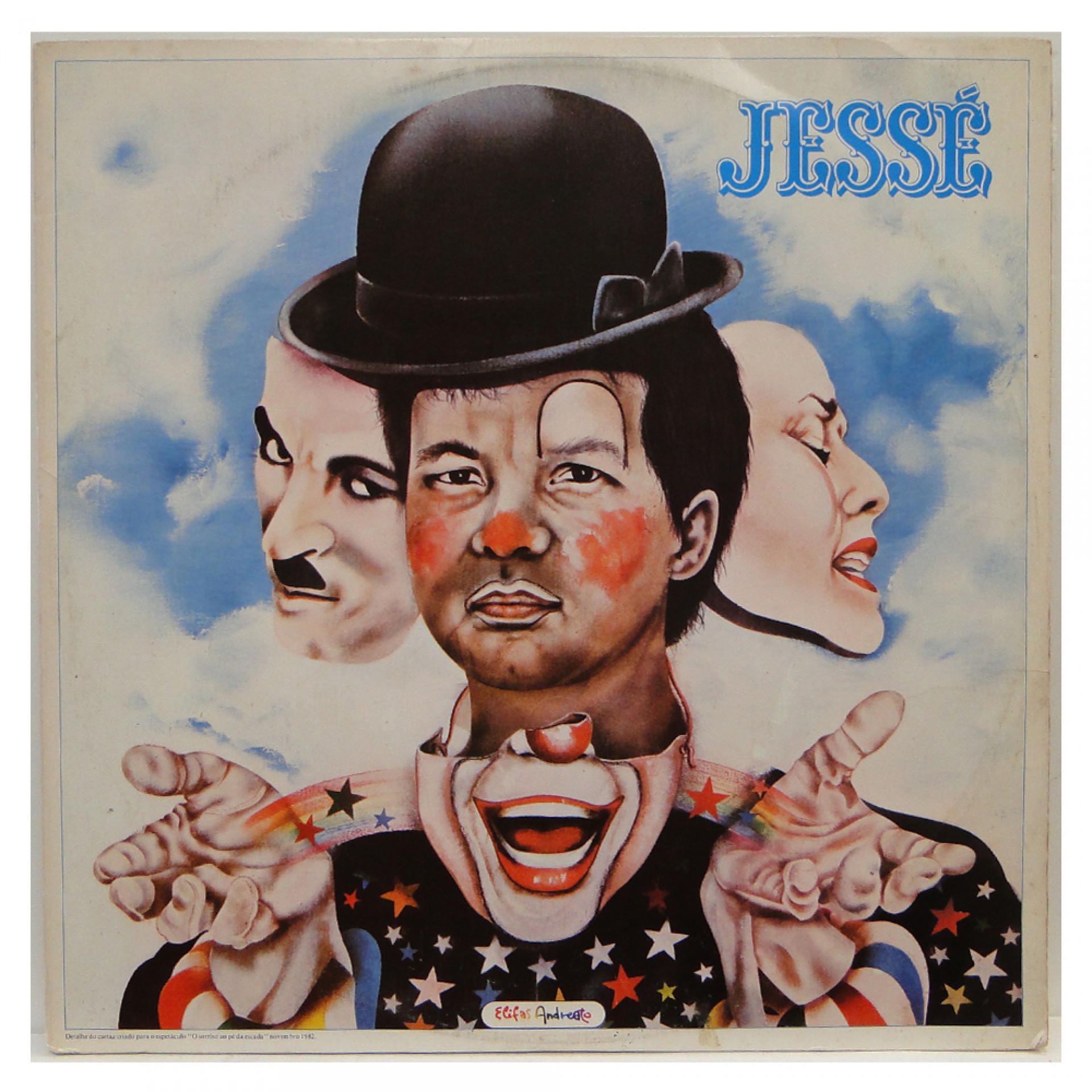 Capa do disco 'O sorriso ao pé da escada', de Jessé. Ilustração de Elifas Andreato(Foto: Divulgação)