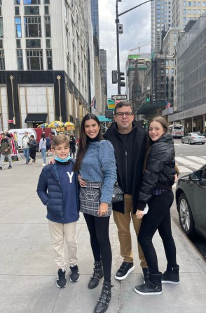 Manoela e Matheus Góis: giro na Big Apple com Sarah e João Matheus (Foto: arquivo pessoal)