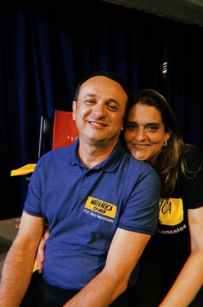 Vasco Vasconcelos e Inês(Foto: arquivo pessoal )