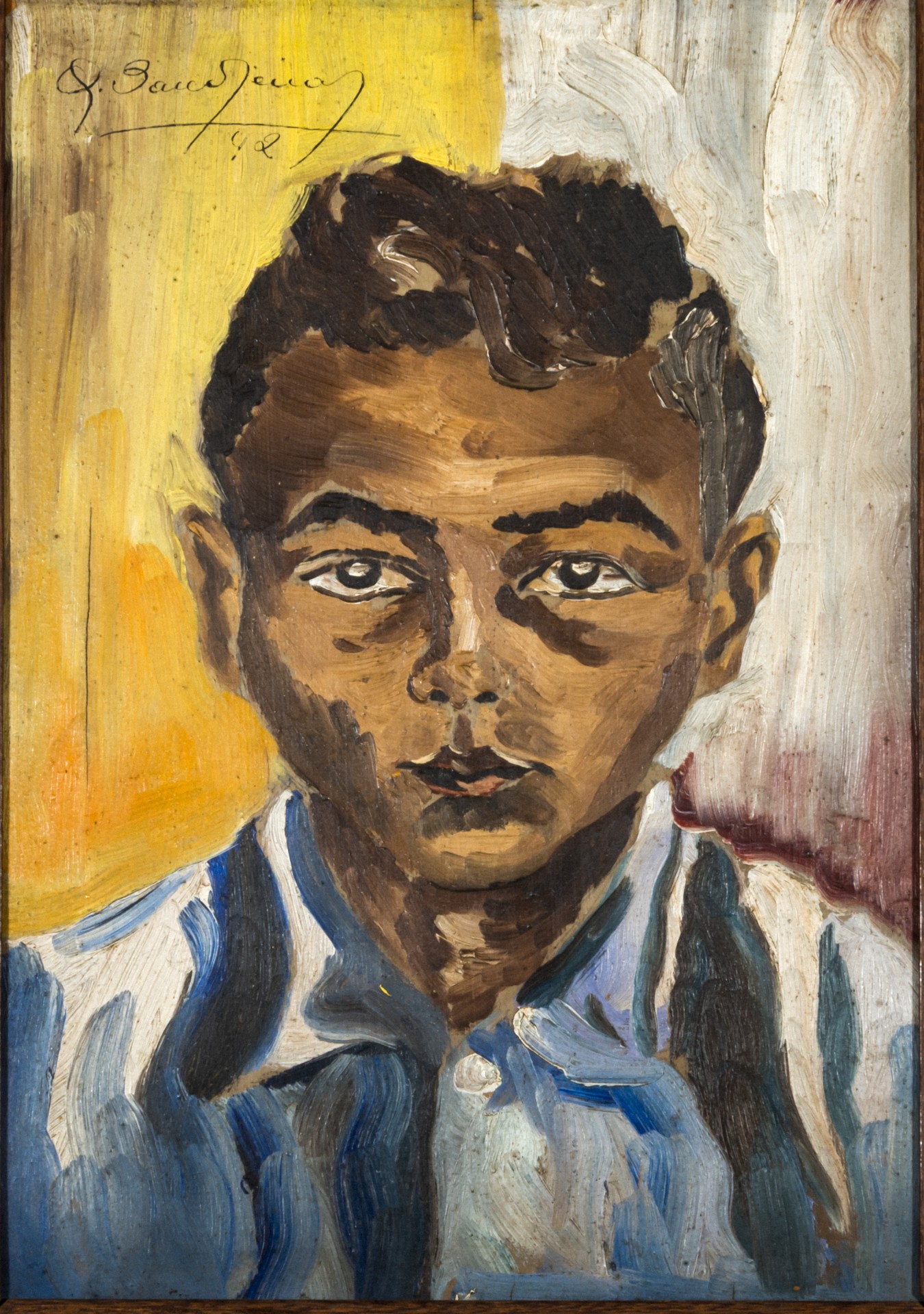 Obra "Retrato de Menino", 39,8 X 28,5cm, óleo sobre placa de madeira (1942)(Foto: reprodução)