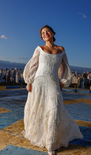 O casamento aconteceu em cerimônia íntima, em maio de 2022. O vestido de Janja foi um dos pontos altos da festa.