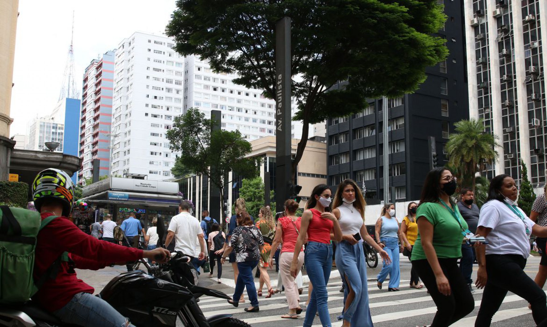 Liberação do uso de máscara em São Paulo (Foto: Rovena Rosa/Agência Brasil)
