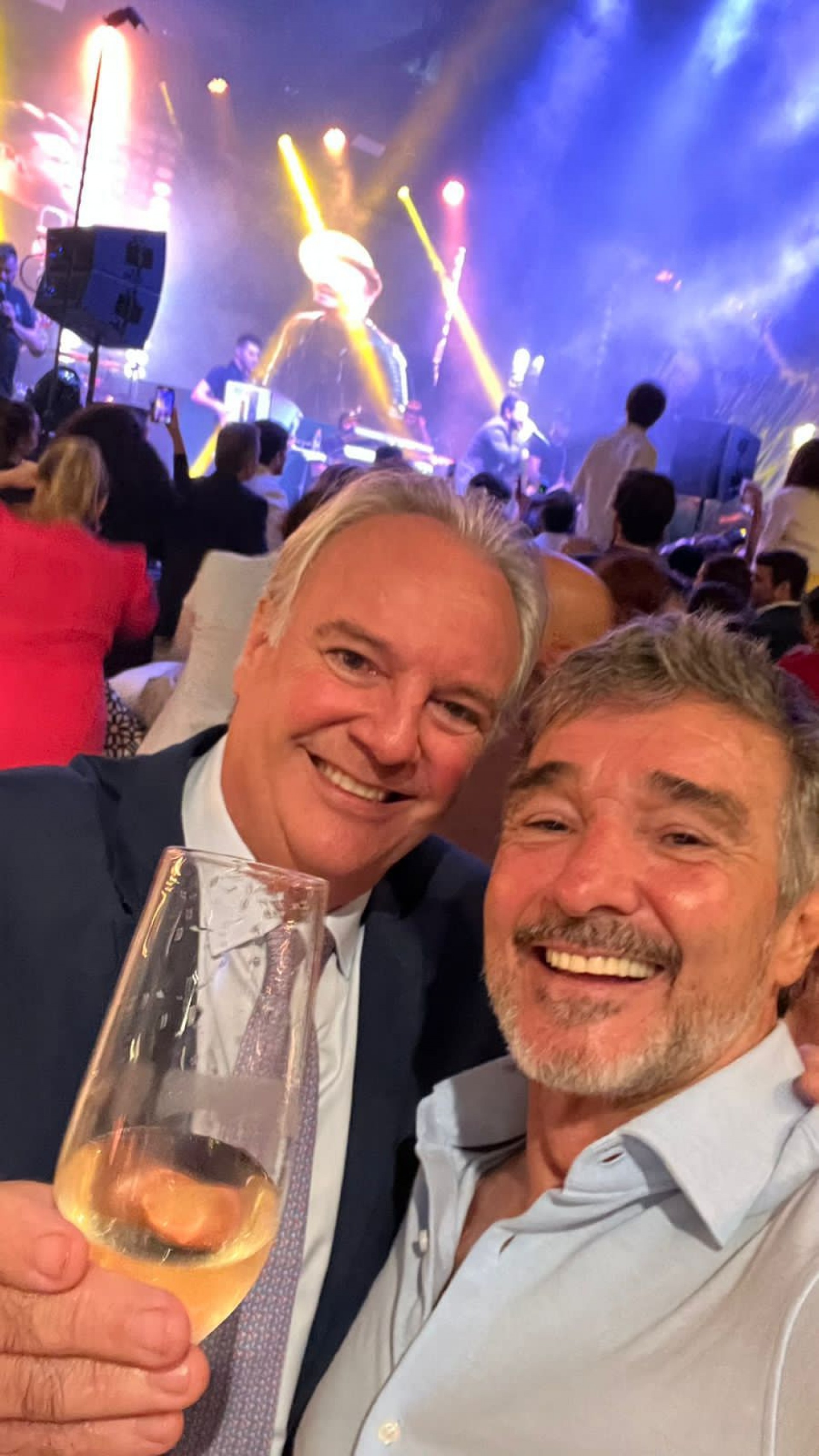 (Foto: Arquivo Pessoal)Carlos Larocca com Alejandro Garigiola