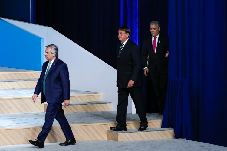 Bolsonaro coleciona histórico de rusgas e distanciamento com o presidente da Argentina Alberto Fernández(Foto:  Alan Santos/Presidência da República)