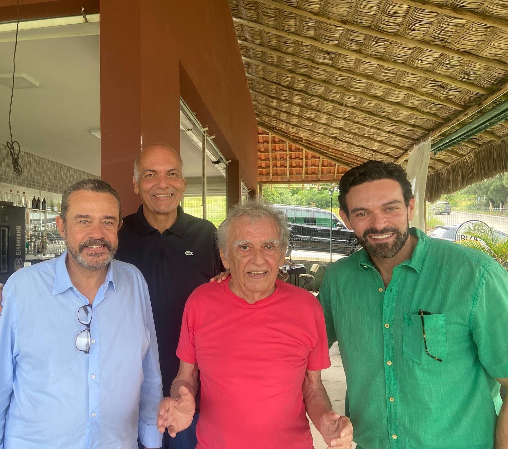 Romeu Duarte, Paulo Sérgio Santa Cruz, Lúcio Brasileiro e Clovis Holanda  (Foto: ARQUIVO PESSOAL)