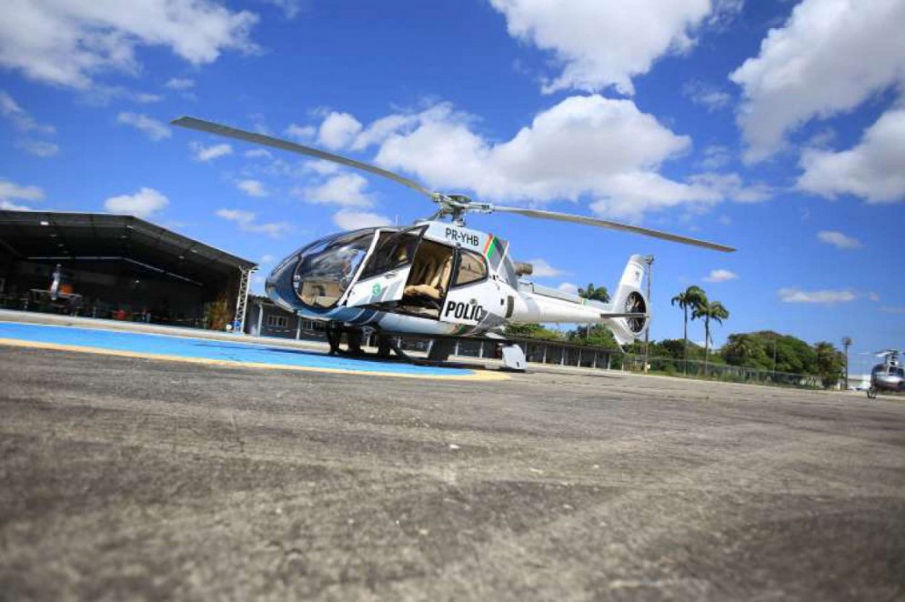 Helicóptero pertencia a Wagner Ferreira da Silva, o "Cabelo Duro", também apontado como chefe do PCC(Foto: Acervo Polícia Federal do Ceará)